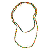 kantha bead long necklace