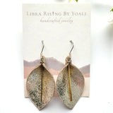 boho leaves w/ bar earrings