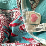 organic cotton block printed scarf
