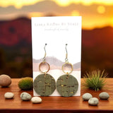 mini holly leather earrings