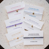 amethyst star affirmation charm bracelet