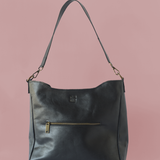 midsized leather crossbody and shoulder bag