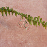 Mini Mantra Drop Earrings