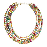 intertwining kantha necklace