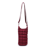 let it flow - quilted puffer water bottle crossbody