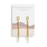 tassel stud earrings