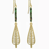 egyptian leaves earrings