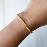 gold beaded stretch bracelets