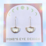 gingko leaf earrings