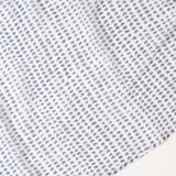 navy dot block printed scarf