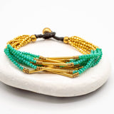 beaded color tube bracelets