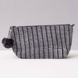 Pontis Navy Block Printed Makeup Pouch