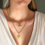 gold leopard pendant necklace