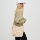 aura - quilted nylon puffer crossbody