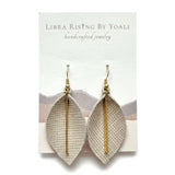 boho leaves w/ bar earrings