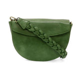 linda crescent crossbody bag w/ braided strap