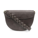 linda crescent crossbody bag w/ braided strap