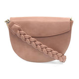 linda crescent crossbody bag w/ braided strap