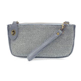 straw mini crossbody wristlet (various colors)