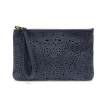 lazer cut eyelet quinn convertible crossbody clutch
