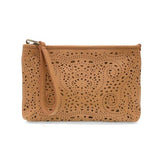 lazer cut eyelet quinn convertible crossbody clutch