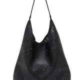 lazer cut eyelet hobo bag