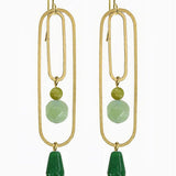 linked forest earrings
