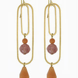 linked sherbet earrings