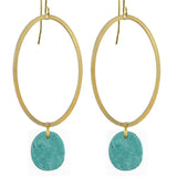 the blues howlite earrings