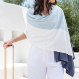 dreamsoft organic cotton travel scarf - colorblock