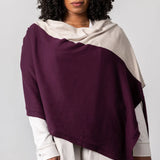 dreamsoft organic cotton travel scarf - colorblock