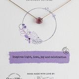lavender soul shine necklace for celebration