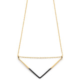 Patina Dipped V Necklace