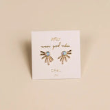sun ray earrings