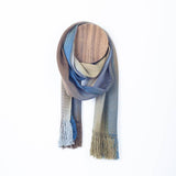 handwoven organic bamboo fringe scarf