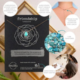 turquoise luxe cocktail necklace for friendship
