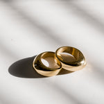 thick brass dome rings