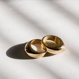 thick brass dome rings
