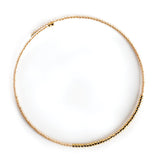 blush pink and gold miyuki bead thin bracelet bangle
