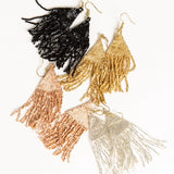 lexie beaded fringe earrings (various colors)