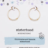 gold hoop earrings (with intentions)