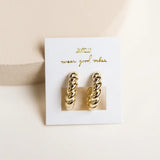 golden hoop twisted