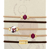 velour mini stack - bracelet hair ties
