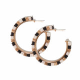 nora beaded hoop earrings (various patterns)