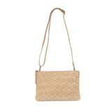 quinn woven convertible crossbody clutch