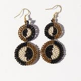 kara half circles beaded earrings (various colors)