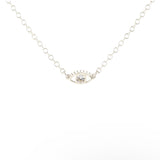 eye crystal charm necklace