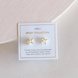 druzy prong studs (various colors)