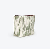 large waterproof pouch in oil green tiger print