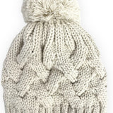 cable knit pom hat (various colors)